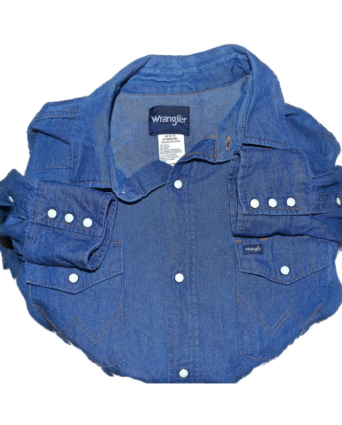 Wrangler denim shirt long sleeve blue XL