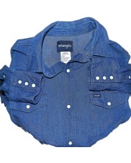 Wrangler denim shirt long sleeve blue XL