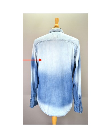 Guess denim shirt long sleeve slim fit blue L