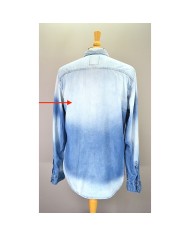Guess denim shirt long sleeve slim fit blue L