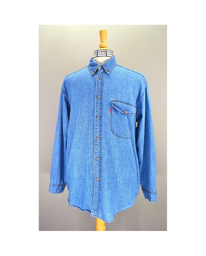 Levi's red label denim shirt long sleeve blue L