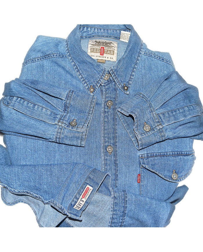 Levi's red label denim shirt long sleeve blue L