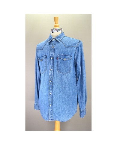 Levi's denim shirt standard long sleeve blue M