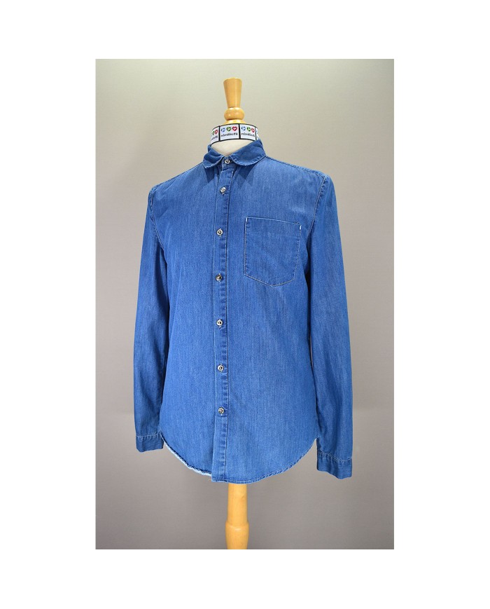 Calvin Klein denim shirt long sleeve blue S