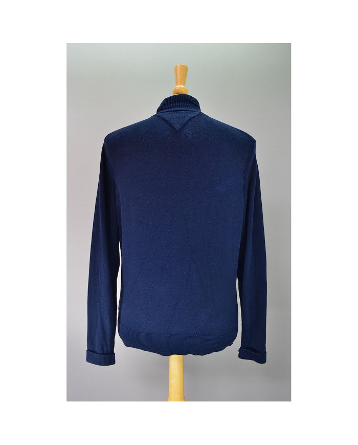 Tommy Hilfiger knitted vest zipper blue M
