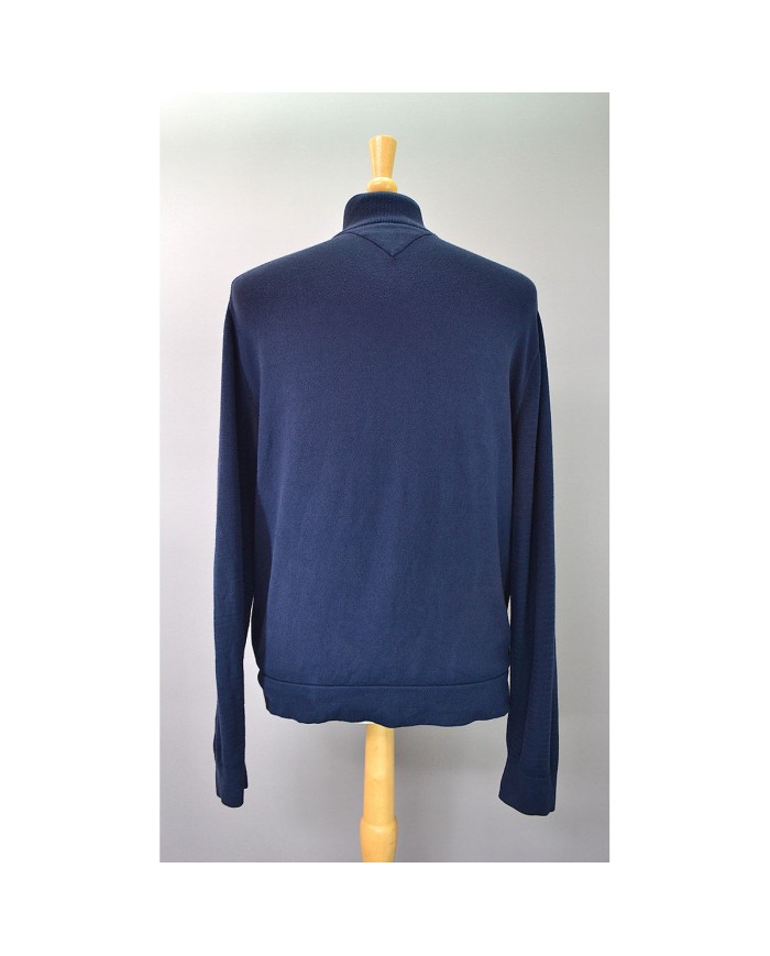 Tommy Hilfiger knitted vest zipper blue XL