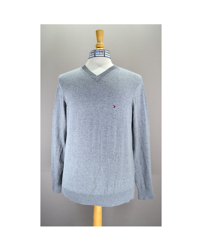 Tommy Hilfiger sweater v-neck gray M