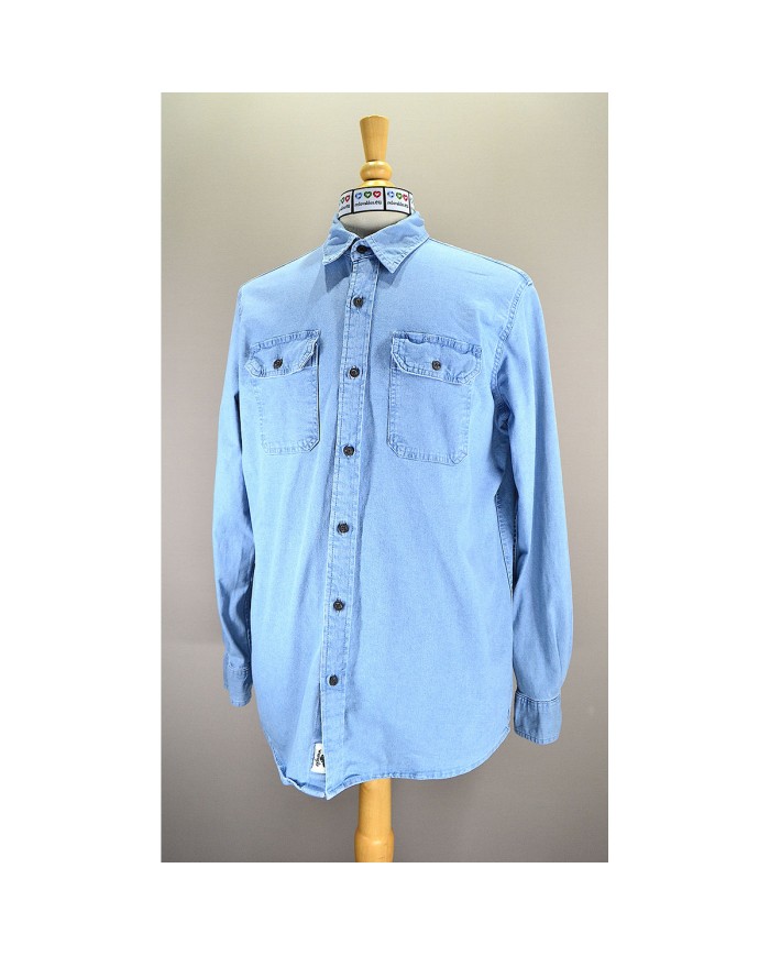 Wrangler denim shirt long sleeve blue M