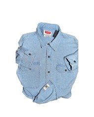 Wrangler denim shirt long sleeve blue M