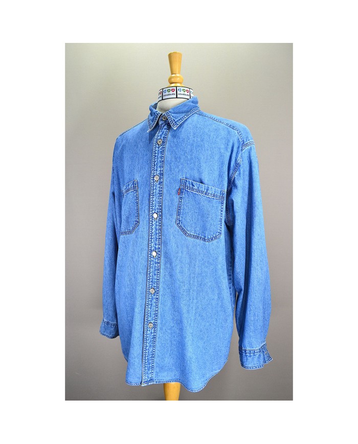 Levi's red label denim shirt long sleeve blue L