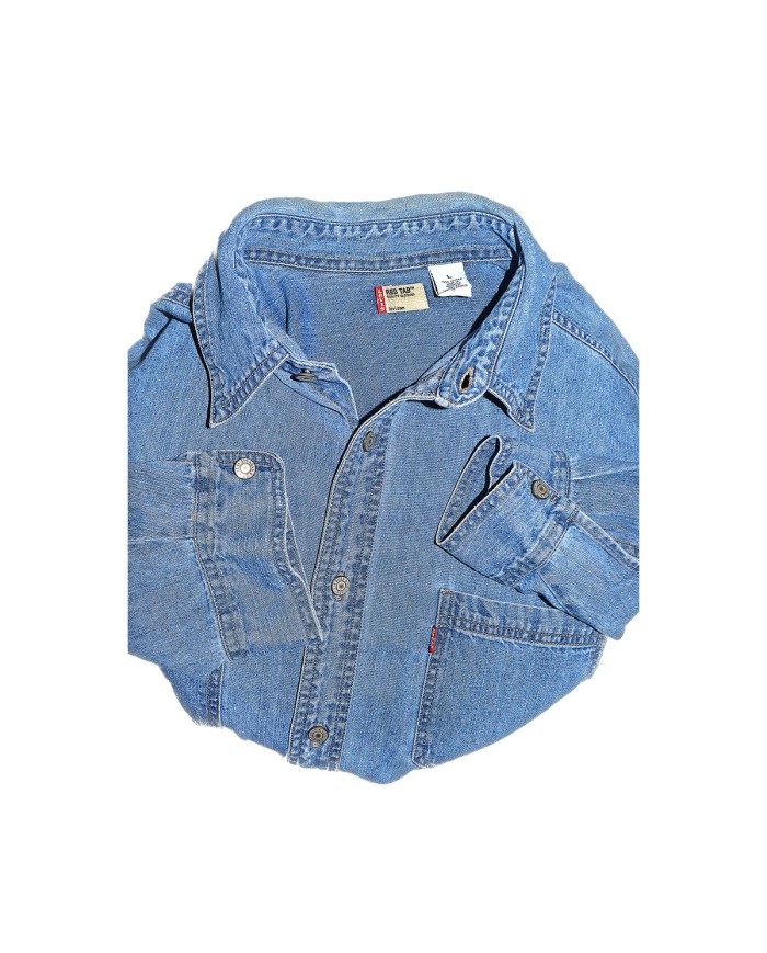 Levi's red label denim shirt long sleeve blue L