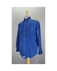Wrangler denim shirt slim long sleeve blue L