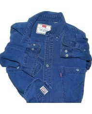 Levi's denim shirt long sleeve blue L