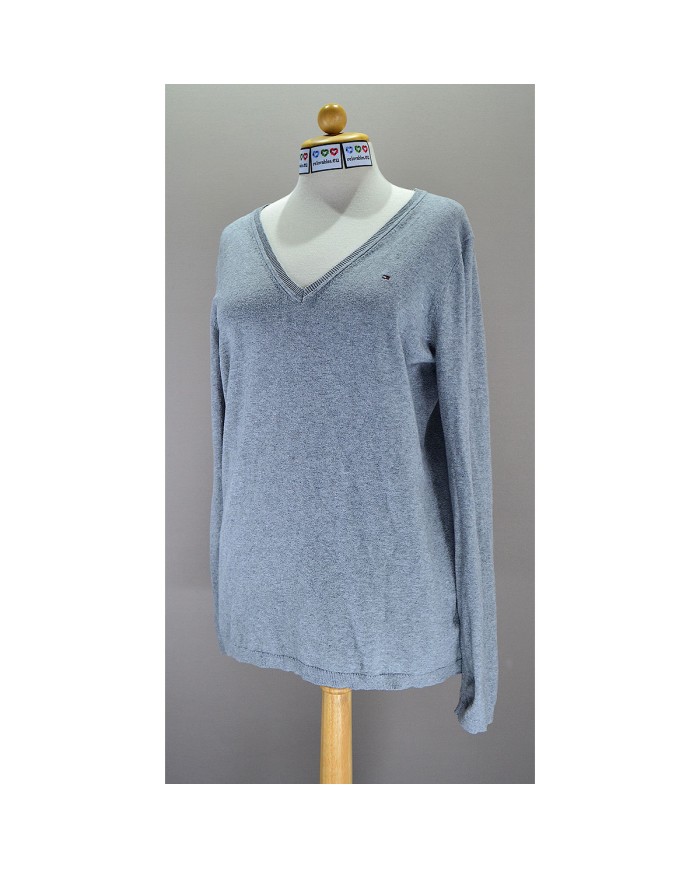 Tommy Hilfiger sweater v-neck gray L