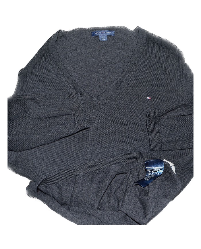 Tommy Hilfiger sweater v-neck black M
