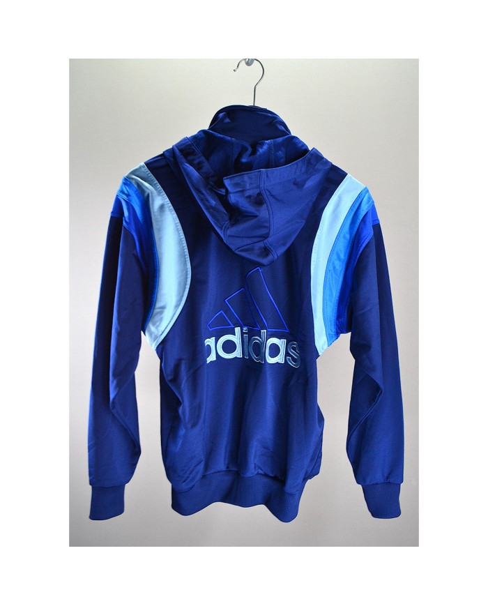Adidas vintage track-jacket hoodie blue 13/14 years