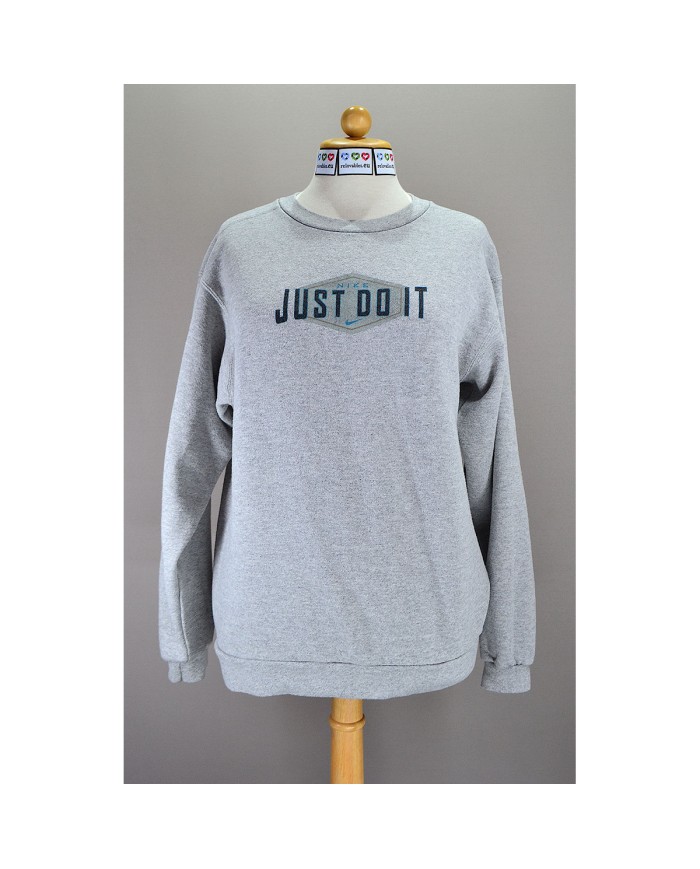 Nike vintage sweater front logo gray XL