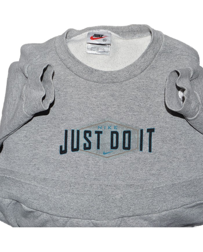Nike vintage sweater front logo gray XL