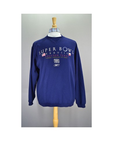 Reebok sweater super bowl 2004 blue M