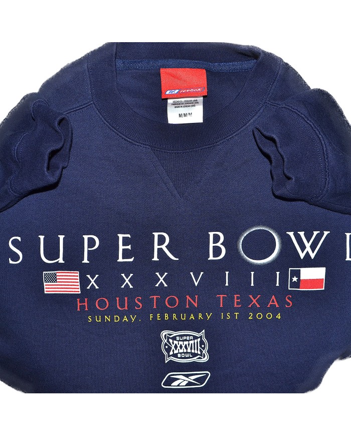 Reebok sweater super bowl 2004 blue M