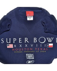 Reebok sweater super bowl 2004 blue M
