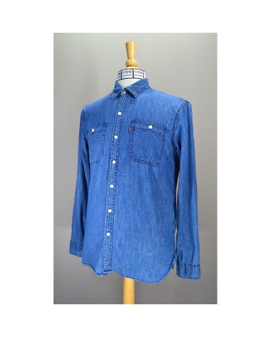 Levi's denim shirt long sleeve blue M