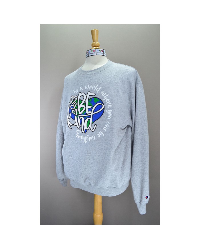 Champion eco sweater front logo gray XL