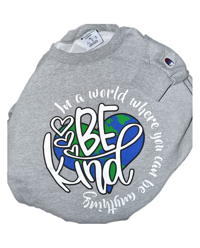 Champion eco sweater front logo gray XL