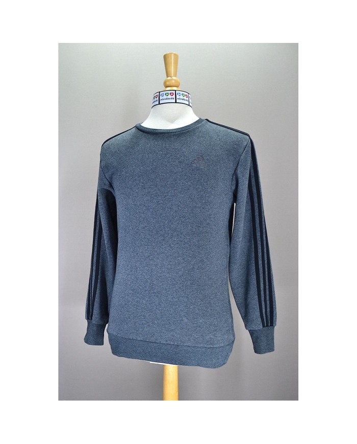 Adidas sweater chest-logo gray S