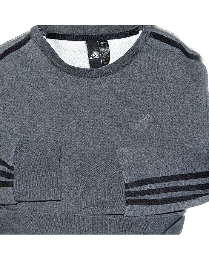 Adidas sweater chest-logo gray S