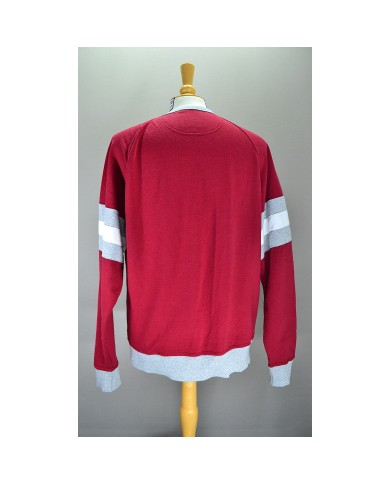Champion sweater embroidered front logo red XL