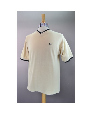 Fred Perry t-shirt v-neck beige M