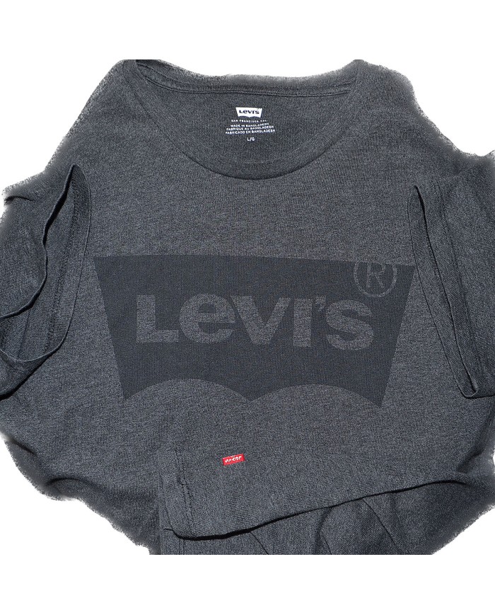 Levi's t-shirt front logo gray L