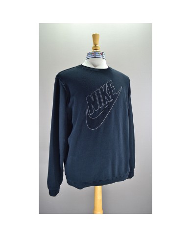Nike sweater embroidered front logo black XL
