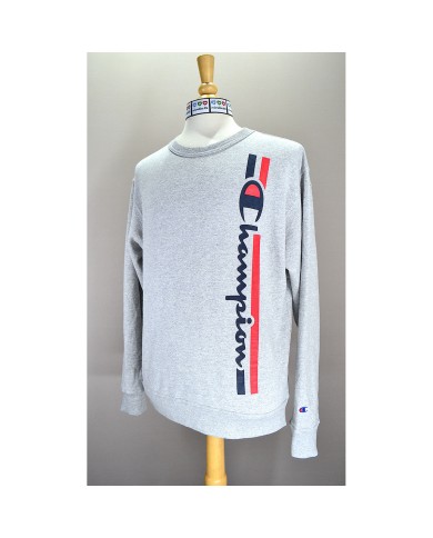 Champion sweater front logo gray M