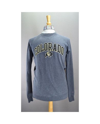 Champion sweater embroidered front logo gray S