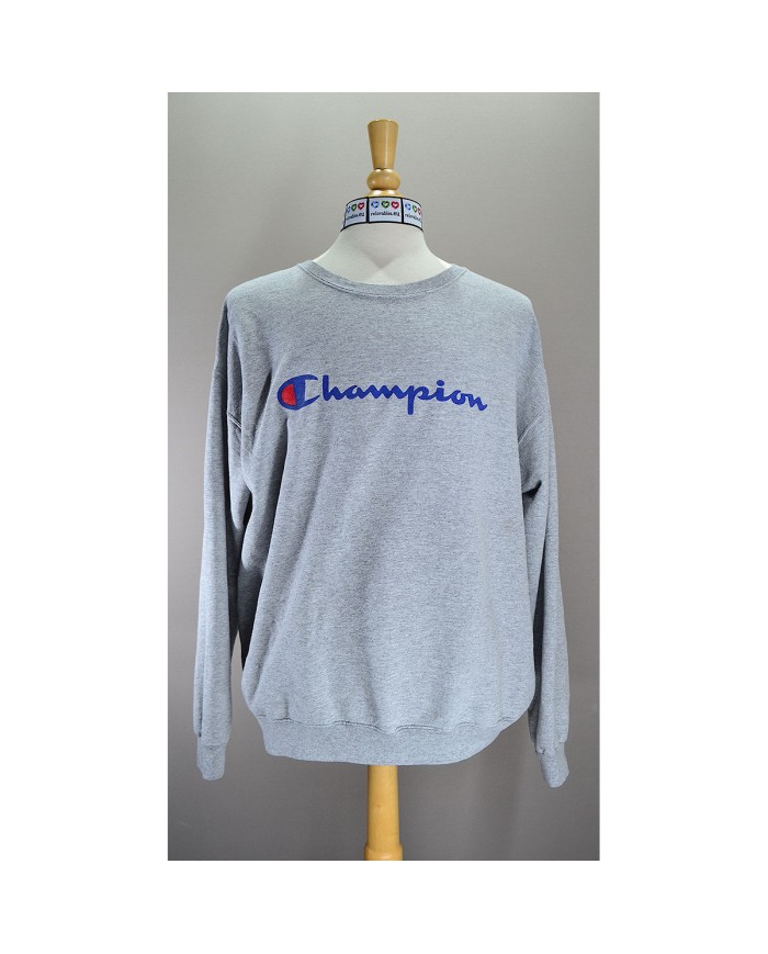 Champion sweater front logo gray XL