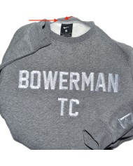 Nike BOWERMAN track club embroidered sweater gray S