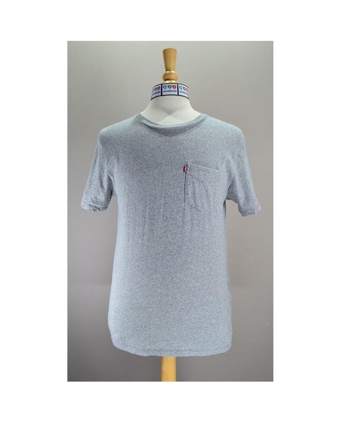 Levi's t-shirt chest pocket  gray M