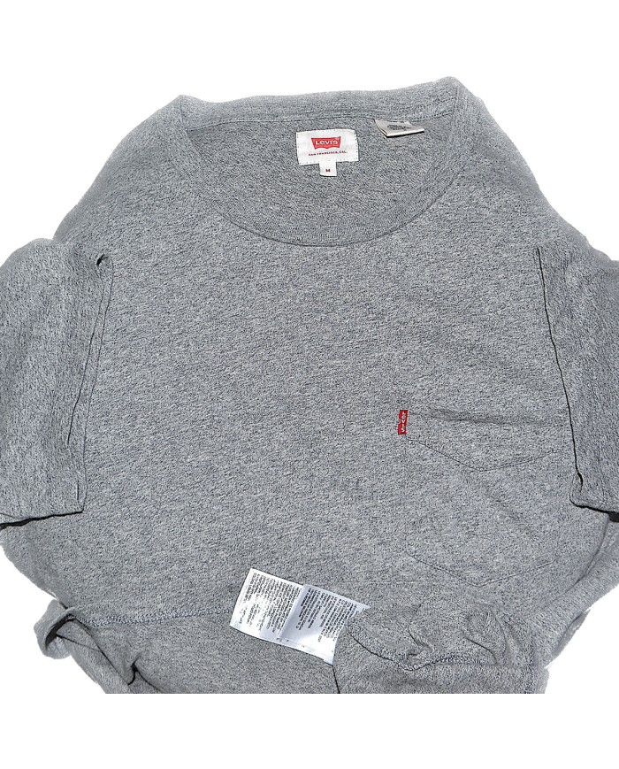 Levi's t-shirt chest pocket  gray M