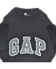 GAP t-shirt embroidered front logo gray S