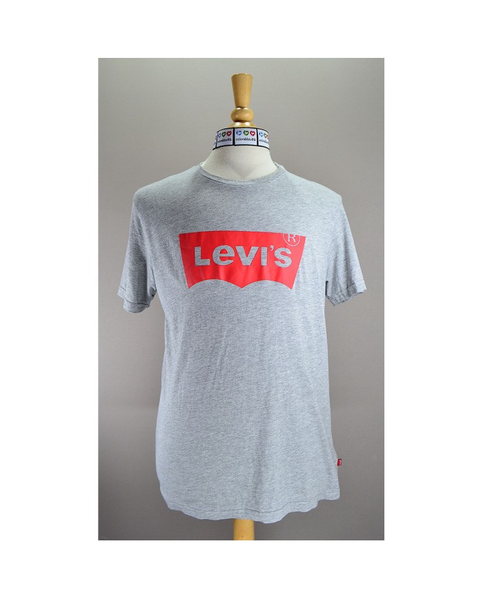 Levi's t-shirt front logo gray L