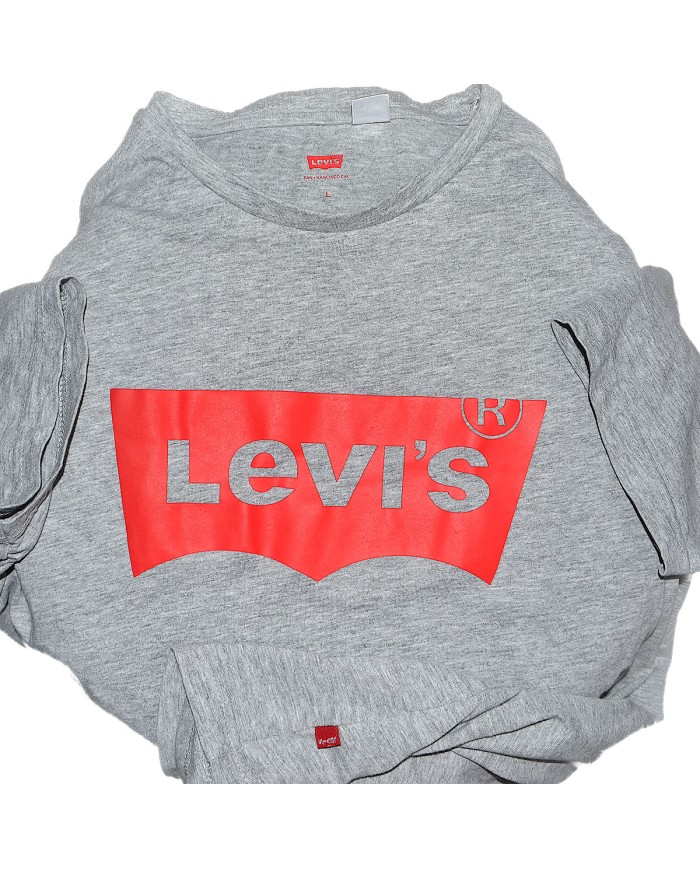 Levi's t-shirt front logo gray L