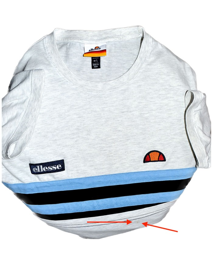 Ellesse t-shirt chest logo's white L