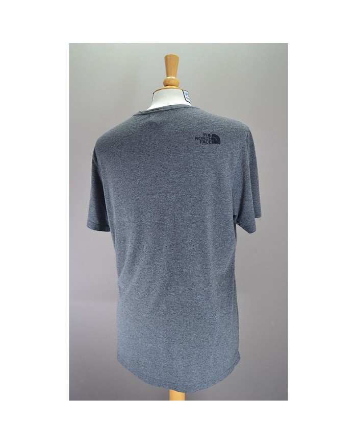 The North Face t-shirt front- sholder-logo gray L