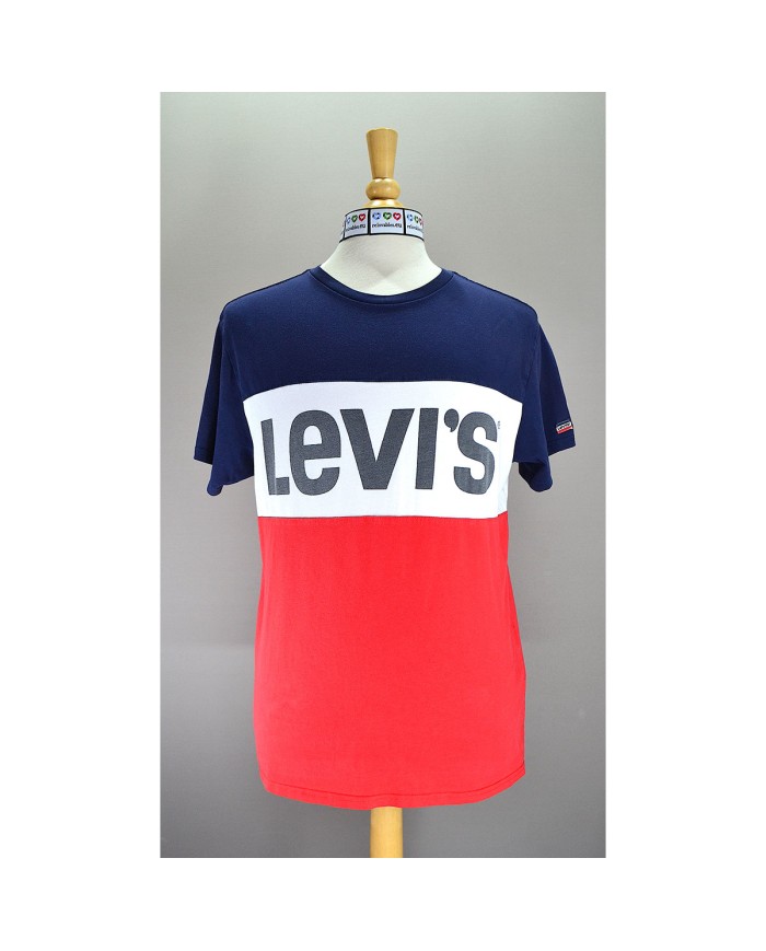 Levi's t-shirt front logo multi colour M