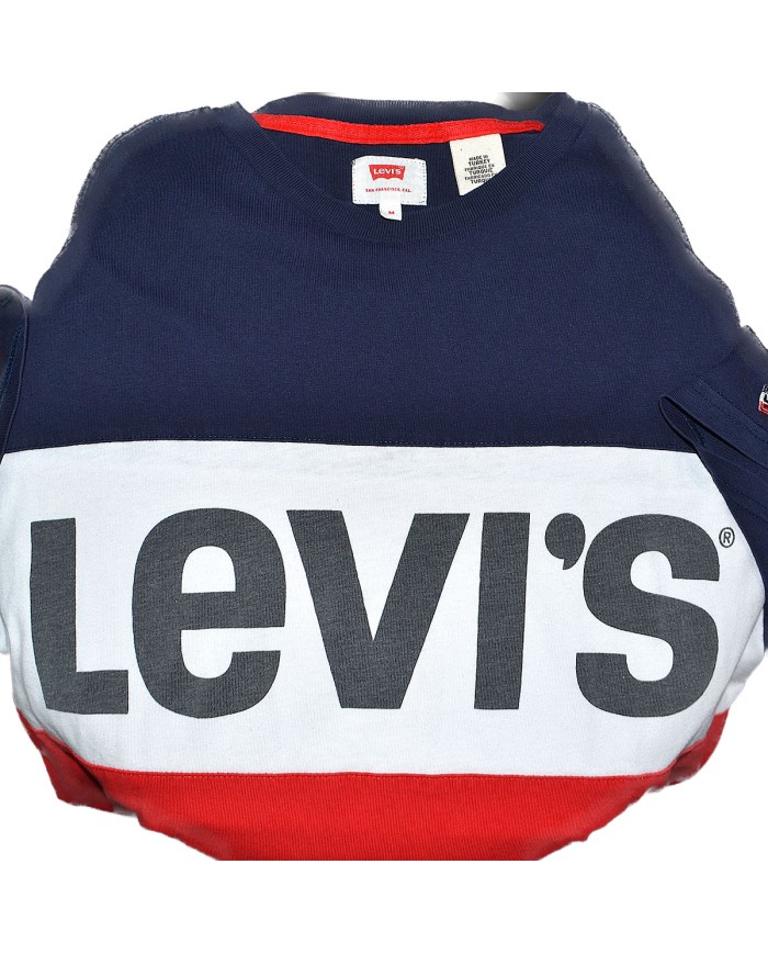 Levi's t-shirt front logo multi colour M