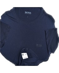 Hugo Boss t-shirt embroidered chest logo blue L