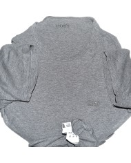 Hugo Boss t-shirt embroidered chest logo gray L