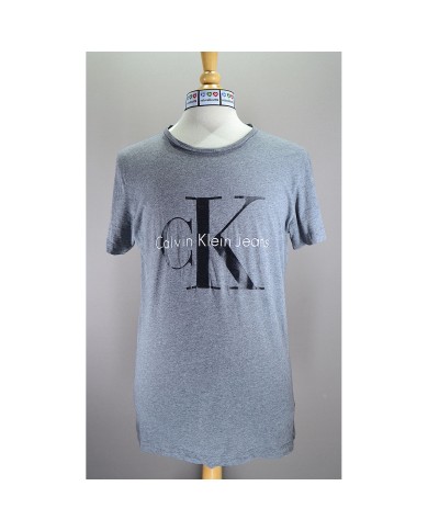 Calvin Klein t-shirt front logo gray XL